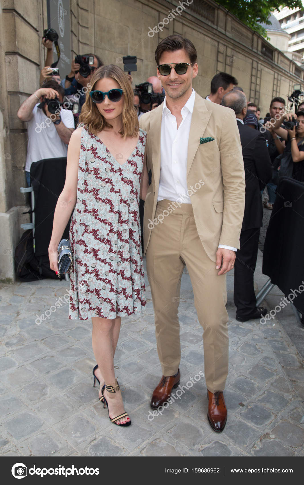 Olivia Palermo and Johannes Huebl Stock Editorial Photo