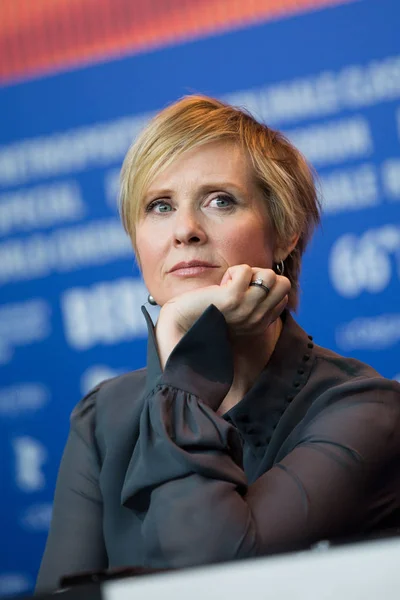 Cynthia Nixon asiste a la conferencia de prensa 'Una Pasión Silenciosa' — Foto de Stock