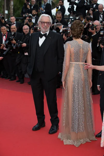 Donald Sutherland no Festival de Cannes — Fotografia de Stock