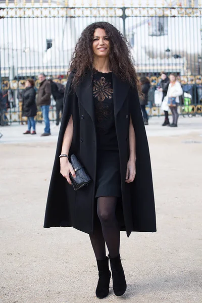 Paris France March 2016 Afef Jnifen Seen Arriving Elie Saab — Stock Photo, Image