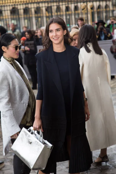 Paris France March 2016 Viola Arrivabene Seen Arriving Dior Fashion — Stock Photo, Image