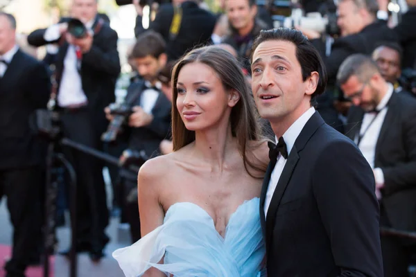 Cannes France Mai Lara Lieto Und Adrien Brody Besuchen Die — Stockfoto