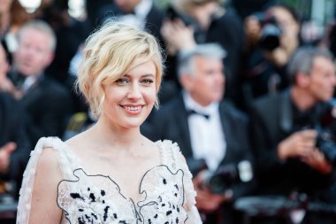 Cannes, Fransa - 21 Mayıs: Greta Gerwig, 21 Mayıs 2017 'de Fransa' nın Cannes kentinde düzenlenen 70. Cannes Film Festivali 'nde 