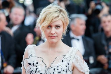 Cannes, Fransa - 21 Mayıs: Greta Gerwig, 21 Mayıs 2017 'de Fransa' nın Cannes kentinde düzenlenen 70. Cannes Film Festivali 'nde 