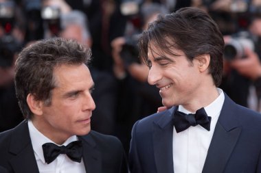 Cannes, Fransa - 21 Mayıs: yönetmen Noah Baumbach, Ben Stiller, 21 Mayıs 2017 tarihinde Fransa 'nın Cannes kentinde düzenlenen 70..