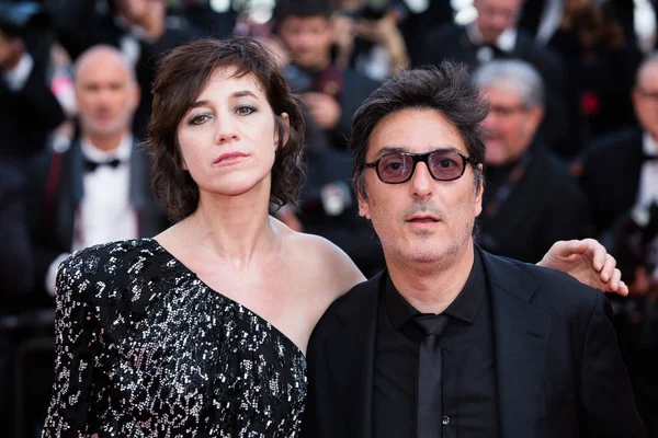Cannes France May Charlotte Gainsbourg Yvan Attal Attend Meyerowitz Stories — 스톡 사진