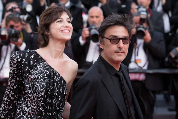 Cannes Franciaország Május Charlotte Gainsbourg Yvan Attal Részt Vesz Meyerowitz — Stock Fotó