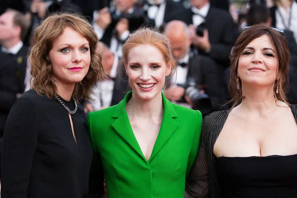 Cannes Francia Mayo Agnes Jaoui Jessica Chastain Maren Ade Asisten —  Fotos de Stock