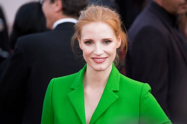 Kannes France May Jessica Chastain Deltar Meyerowitz Stories Visningen Cannes – stockfoto