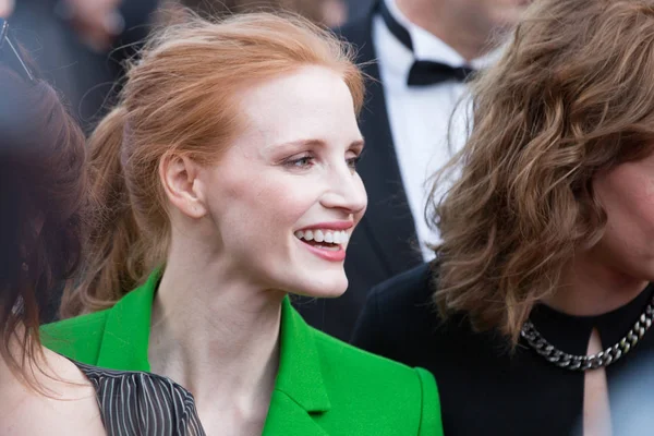 Kannes France May Jessica Chastain Deltar Meyerowitz Stories Visningen Cannes – stockfoto