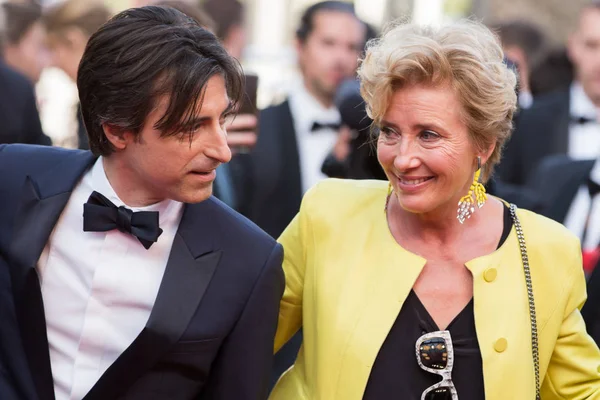 Cannes Francja Maja Emma Thompson Reżyser Noah Baumbach Bierze Udział — Zdjęcie stockowe
