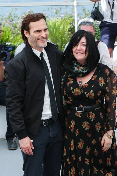 Cannes França Maio Joaquin Phoeni Lynne Ramsay Participam Fotochamada You — Fotografia de Stock