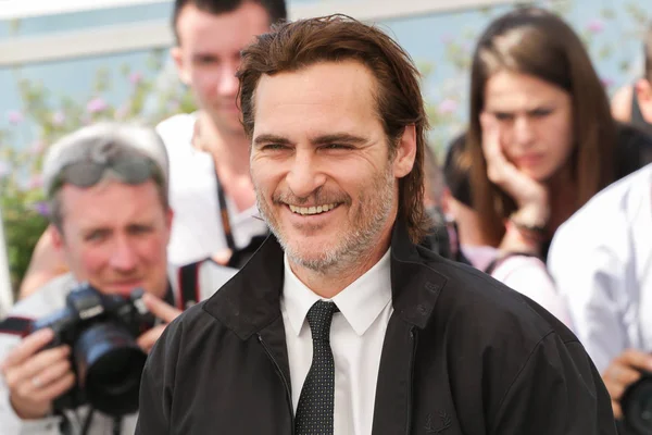 Cannes Frankrike Maj Joaquin Phoenix Deltar Fotokameran You Were Never — Stockfoto