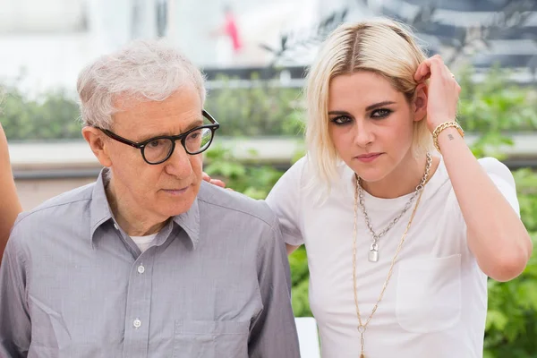 Cannes Francie Května Woody Allen Kristen Stewartová Zúčastní Fotokopie Cafe — Stock fotografie