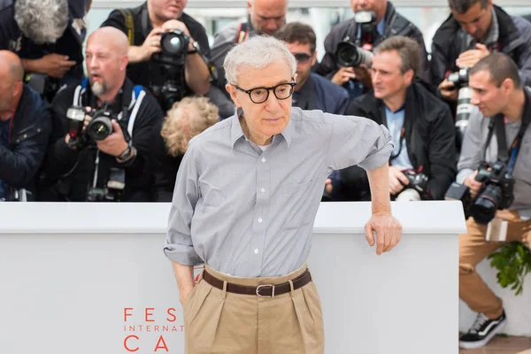 Cannes Francia Mayo Director Woody Allen Asiste Photocall Café Society —  Fotos de Stock