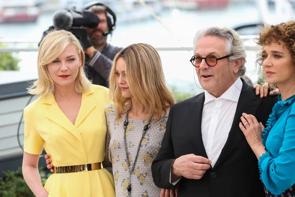 Cannes Francia Maggio Kirsten Dunst Vanessa Paradis George Miller Valeria — Foto Stock