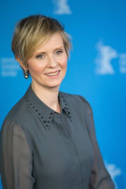 Berlin, Almanya - 14 Şubat: Oyuncu Cynthia Nixon katılmak 'A sessiz tutku' fotoğraf arama sırasında 66 Berlinale Uluslararası Film Festivali Berlin Grand Hyatt Hotel'de üzerinde 14 Şubat 2016, Berlin, Almanya. 