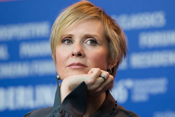 Berlín Německo Února Herečka Cynthia Nixon Zúčastní Tiskové Konference Quiet — Stock fotografie