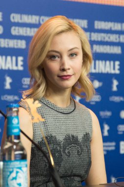 Öfke Basın Konferansı 'ndan Sarah Gadon. 2016 Berlin Film Festivali. 14 Şubat 2016, Berlin, Almanya. 