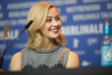 Öfke Basın Konferansı 'ndan Sarah Gadon. 2016 Berlin Film Festivali. 14 Şubat 2016, Berlin, Almanya. 
