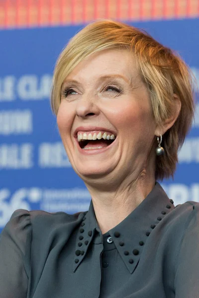 Berlín Německo Února Herečka Cynthia Nixon Zúčastní Tiskové Konference Quiet — Stock fotografie