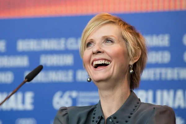 Berlino Germania Febbraio Attrice Cynthia Nixon Partecipa Alla Conferenza Stampa — Foto Stock