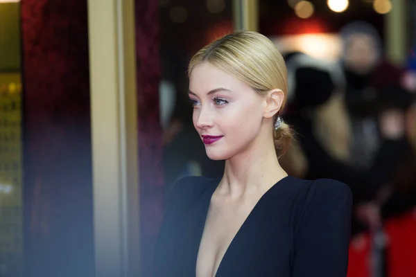 Berlín Alemania Febrero Sarah Gadon Asiste Estreno Indignation Durante 66º — Foto de Stock