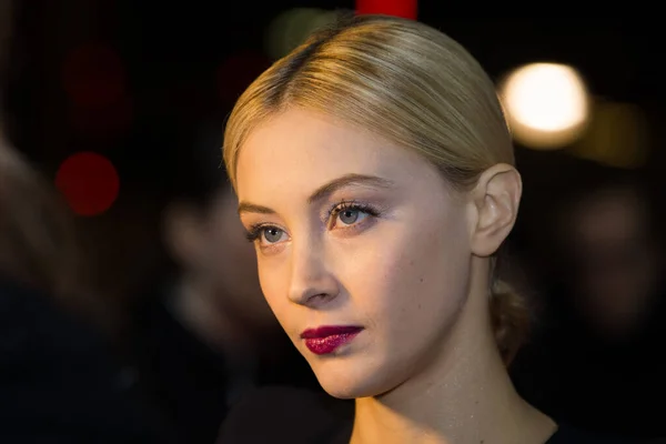 Berlin Allemagne Février Sarah Gadon Assiste Première Indignation Lors 66E — Photo