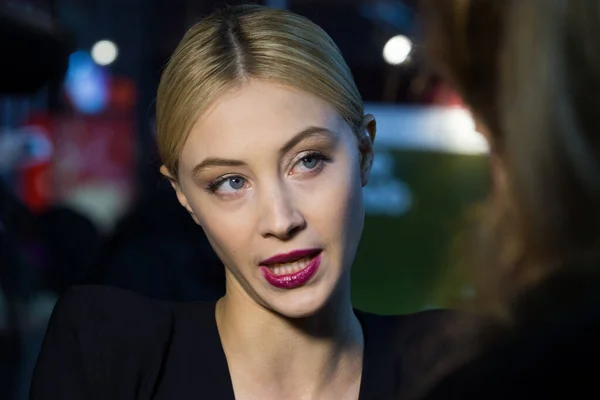 Berlin Germany February Sarah Gadon Attends Indignation Premiere 66Th Berlinale — Stock Photo, Image