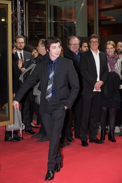 Berlín Německo Února Logan Lerman Zúčastní Premiéry Rozhořčení 66Th Berlinale — Stock fotografie