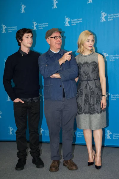 James Schamus Sarah Gadon Logan Lerman Foto Call Indignation Estreia — Fotografia de Stock