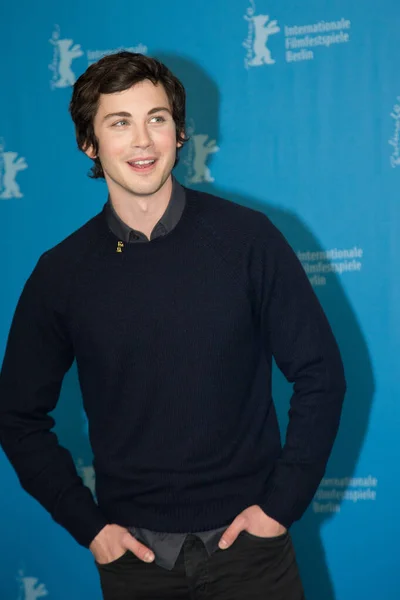 Logan Lerman Indignation Fotosamtal 2016 Berlin Film Festival Februari 2016 — Stockfoto