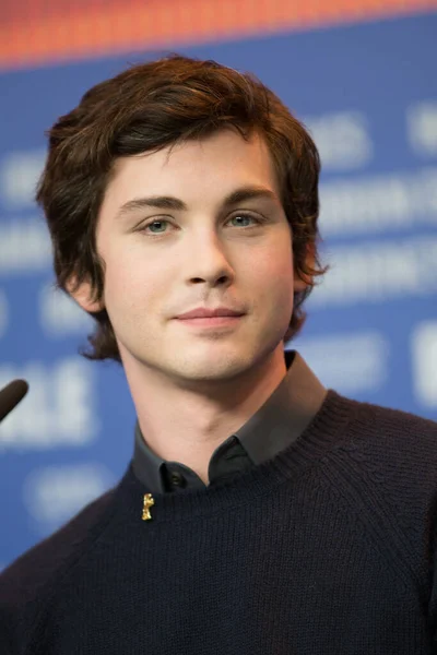 Logan Lerman Indignationspresskonferens 2016 Berlin Film Festival Februari 2016 Berlin — Stockfoto