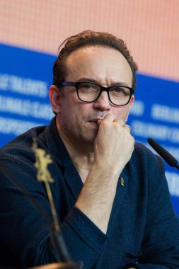  Berlin, Almanya - 15 Şubat 2016: Yönetmen Vincent Perez, Berlin, Almanya 'da 15 Şubat 2016 tarihinde Grand Hyatt Hotel' de düzenlenen 66. Berlinale Uluslararası Film Festivali sırasında 