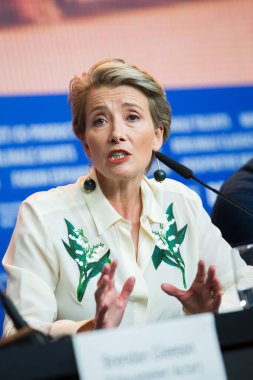 Berlin, Almanya - 15 Şubat 2016 'da Berlin' de düzenlenen 66. Berlinale Uluslararası Film Festivali Berlin 'de 15 Şubat 2016' da Berlin, Almanya 'da düzenlenen' Berlin 'de Tek Başına' basın toplantısına katıldı.. 