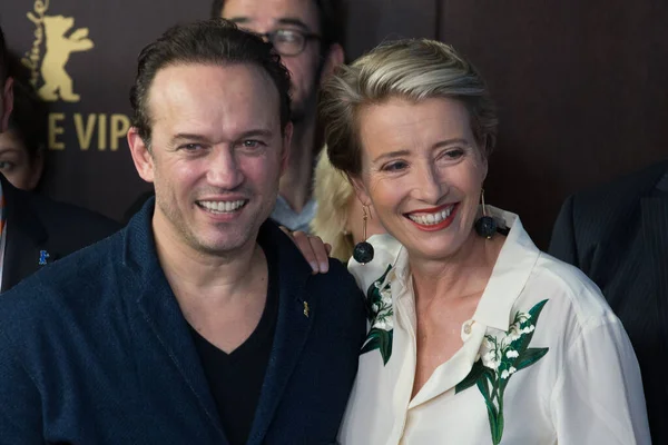 Berlín Alemania Febrero Director Vincent Pérez Emma Thompson Asisten Sesión — Foto de Stock