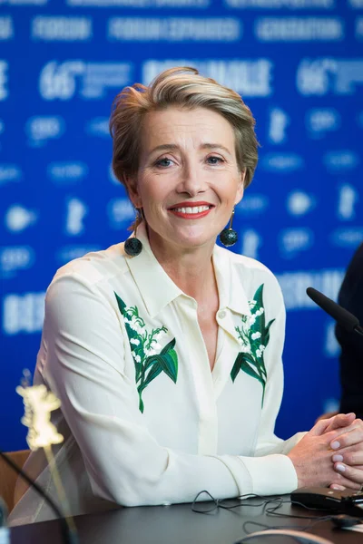 Berlín Alemania Febrero Actriz Emma Thompson Asiste Conferencia Prensa Solo — Foto de Stock