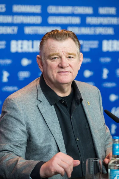 Berlijn Duitsland Februari Acteurs Brendan Gleeson Neemt Deel Aan Persconferentie — Stockfoto