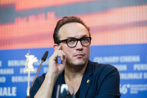 Berlin Tyskland Februari Regissör Vincent Perez Deltar Presskonferensen Ensam Berlin — Stockfoto