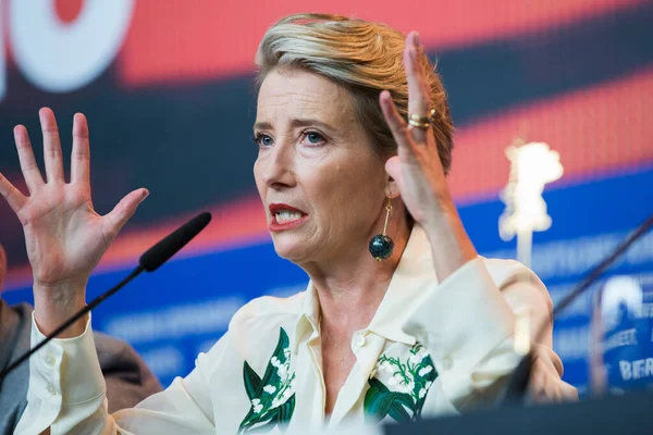 Berlín Alemania Febrero Actriz Emma Thompson Asiste Conferencia Prensa Solo — Foto de Stock