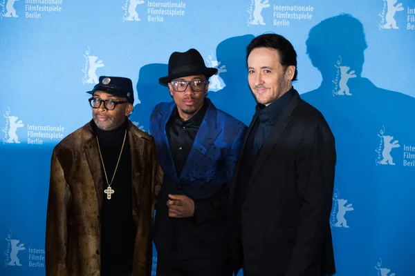 Berlin Tyskland Februari Regissören Spike Lee Skådespelarna Nick Cannon Och — Stockfoto