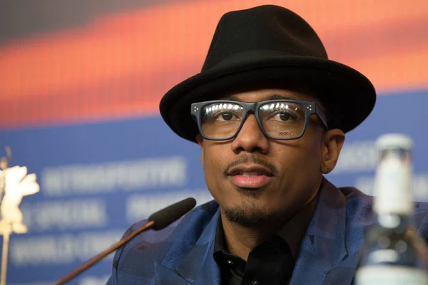 Berlin Tyskland Februari Nick Cannon Deltar Presskonferensen Chi Raq Den — Stockfoto