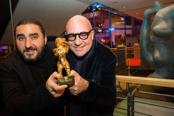 Berlin Alemanha Diretor Italiano Gianfranco Rosi Vencedor Urso Ouro Melhor — Fotografia de Stock