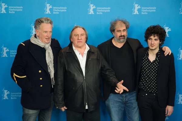 Berlin Germany February 2016 Director Benoit Delepine Gerard Depardieu Director — Stok fotoğraf