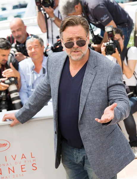 Russell Crowe Attends Nice Guys Photocall 69Th Festival Cannes May — Stock Photo, Image