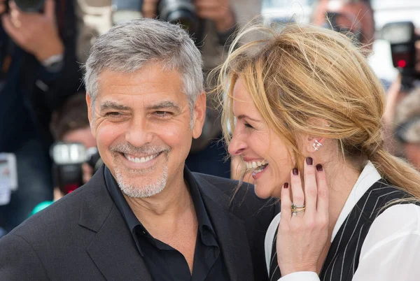 Cannes Francja Maj George Clooney Julia Roberts Wziąć Udział Money — Zdjęcie stockowe