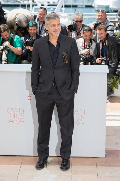 Cannes Frankrike Maj George Clooney Deltar Money Monster Photocall Vid — Stockfoto