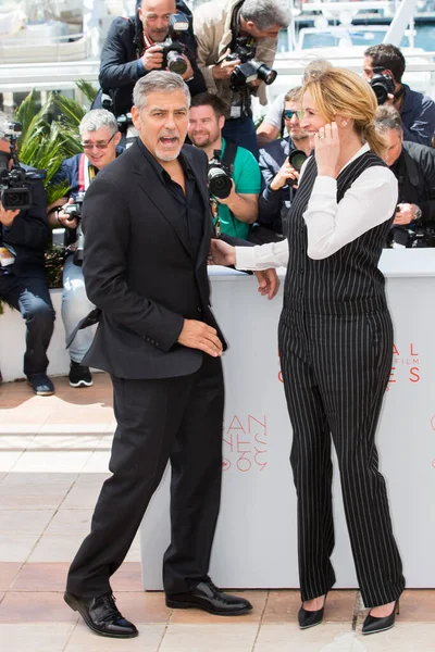 Cannes França Maio George Clooney Julia Roberts Participam Photocall Monstro — Fotografia de Stock