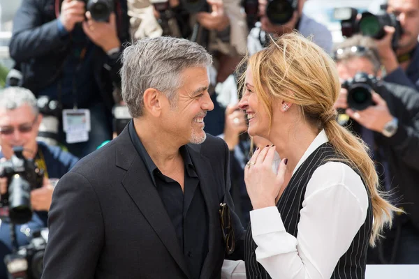 Cannes Francia Maggio George Clooney Julia Roberts Partecipano Money Monster — Foto Stock