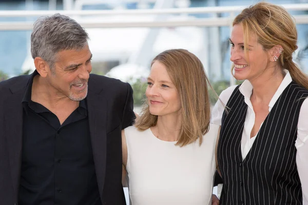 Cannes Francia Mayo George Clooney Julia Roberts Jodie Foster Asisten —  Fotos de Stock